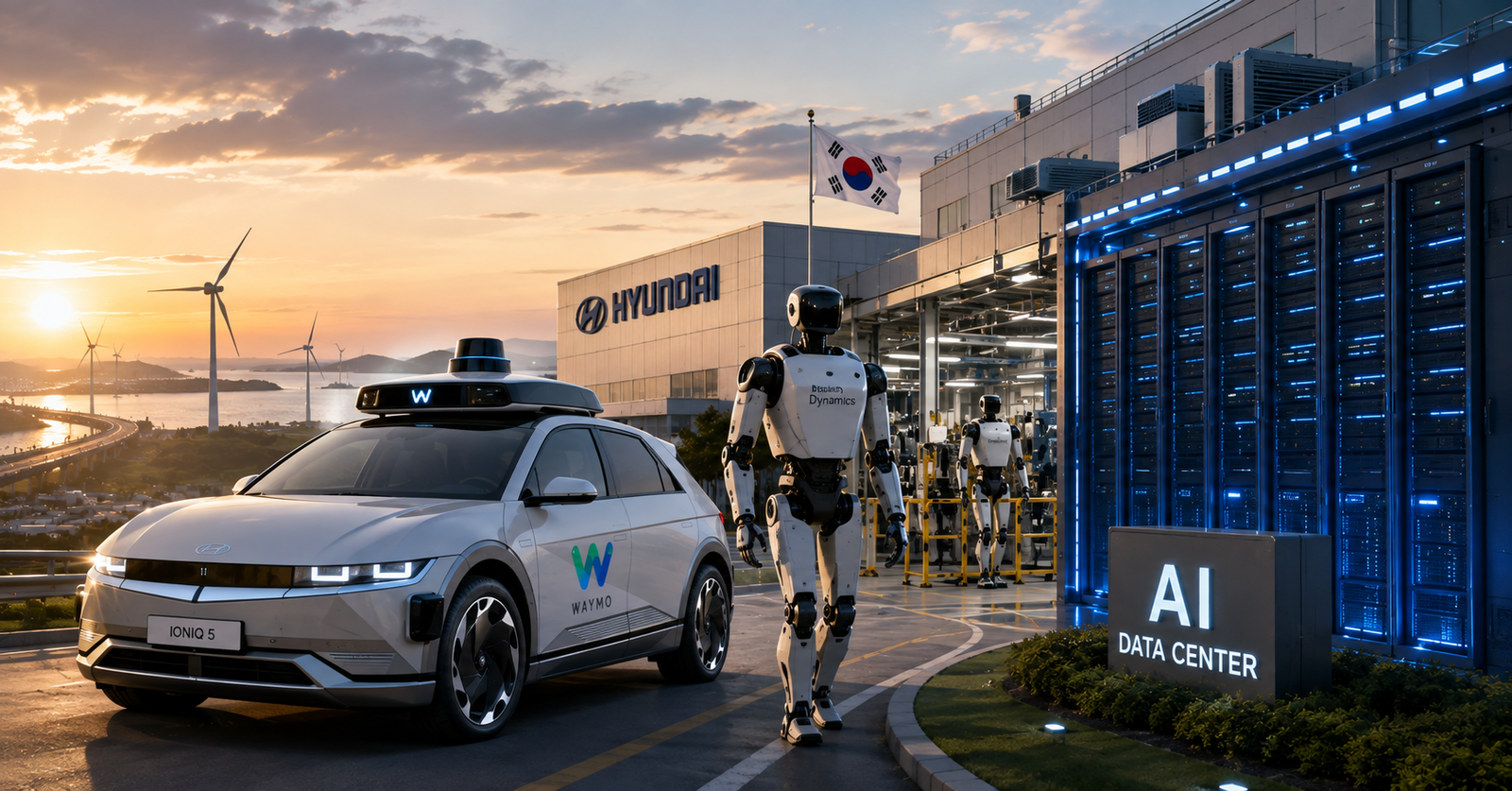 현대차 AI 승부수…웨이모 로보택시·Atlas 로봇·새만금 데이터센터까지 간다
