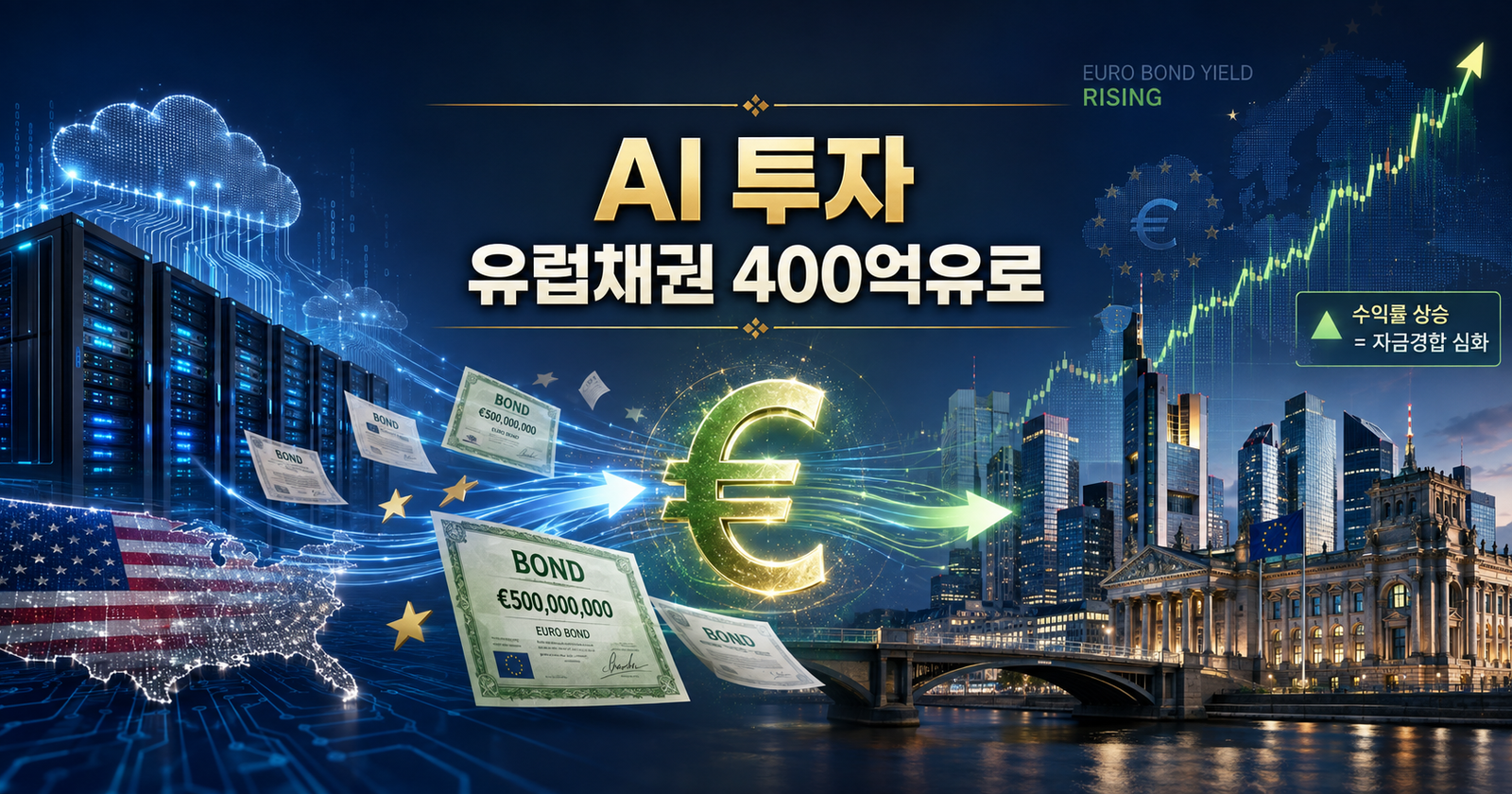 AI 투자 때문에 유럽 금리가 오를까? 미국 빅테크가 400억유로를 빌린 이유